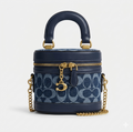 Coach Micro-Barrel (Blue Denim)